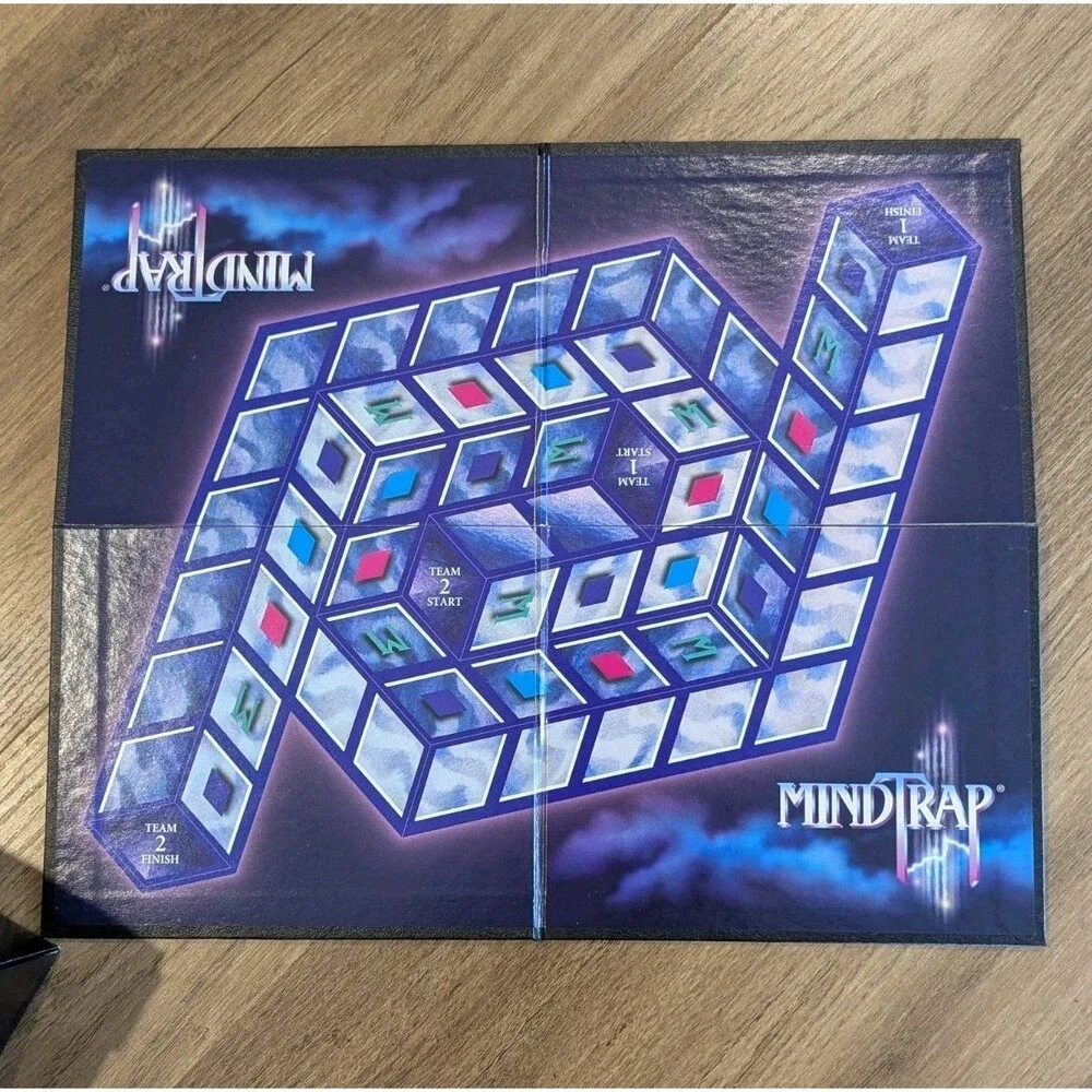 Vintage MindTrap The Challenge Continues Complete Set Board Game Set - 1997‎